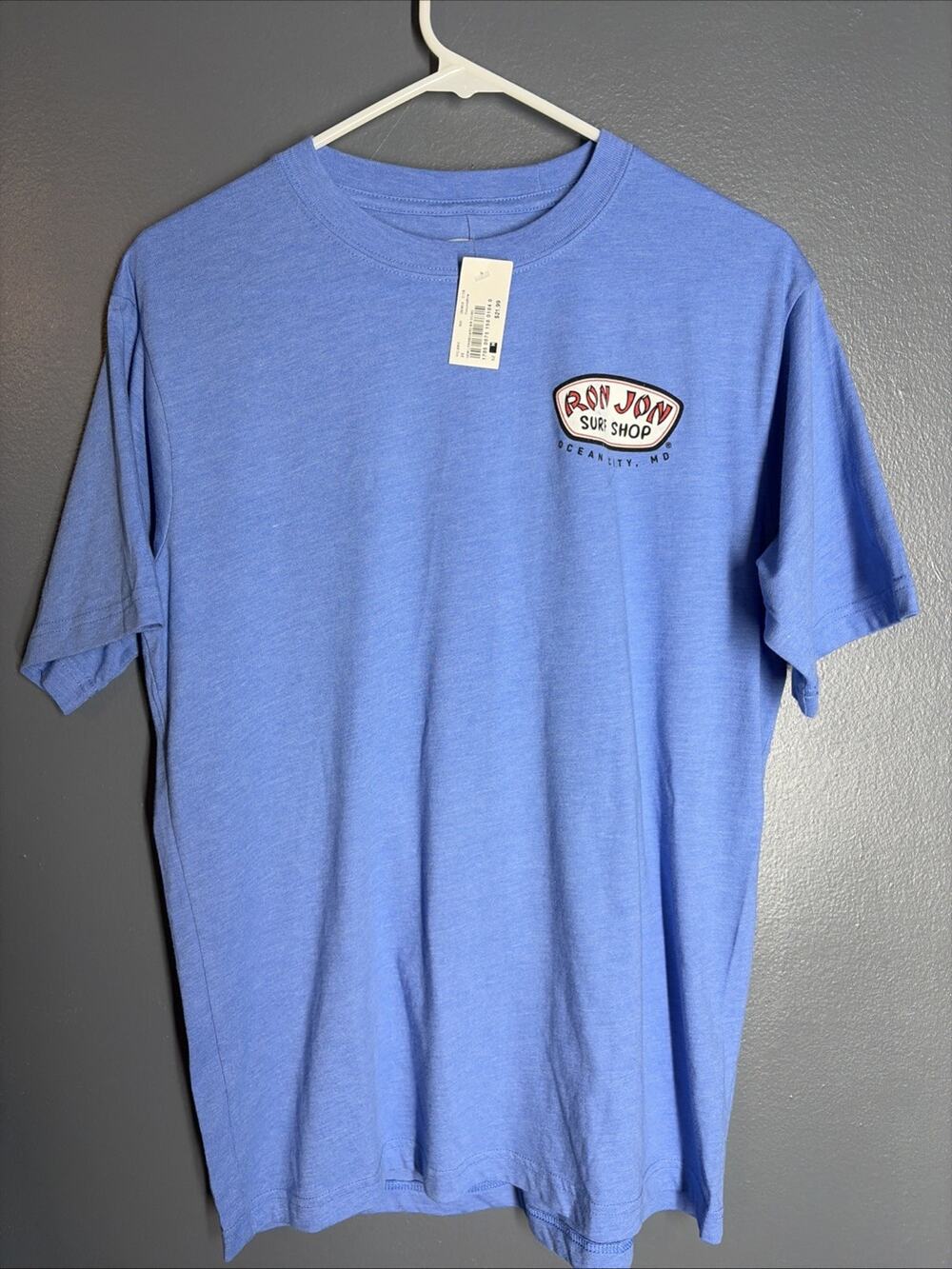 Ron Jon Surf Shop Shirt M Blue Ocean City Surfboard Graphic Tee NWT!!
